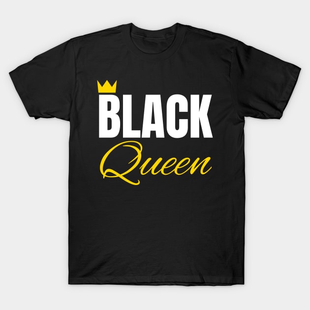 Black Queen, Black History, African American, for Black Women T-Shirt by UrbanLifeApparel